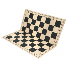 Šachovnice skládací omyvatelná (PVC), hnědobílá a černobílá, 51x51 cm